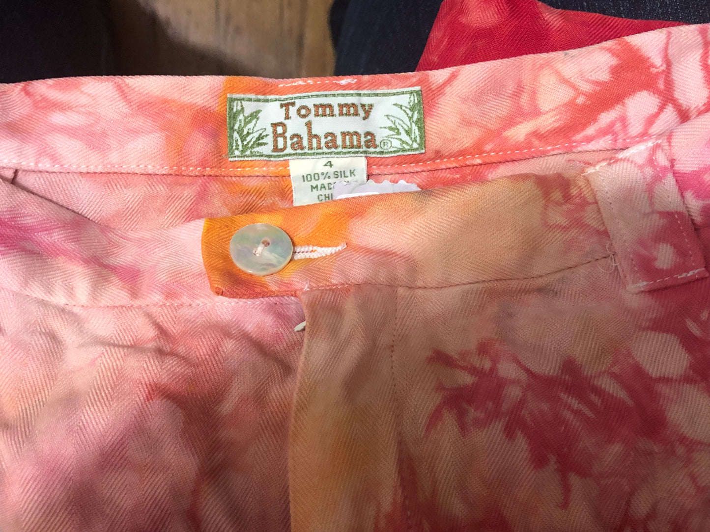 Upcycled Shorts - Tommy Bahama Size 4 - 100% Silk