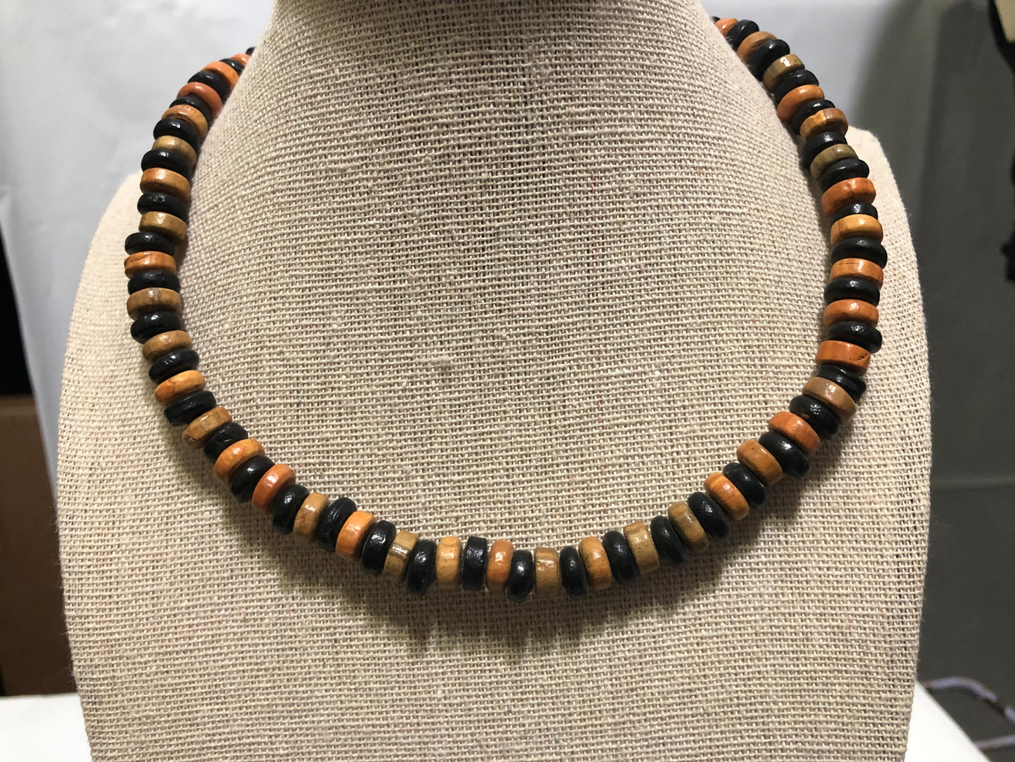 Handmade Necklace Wooden Beads