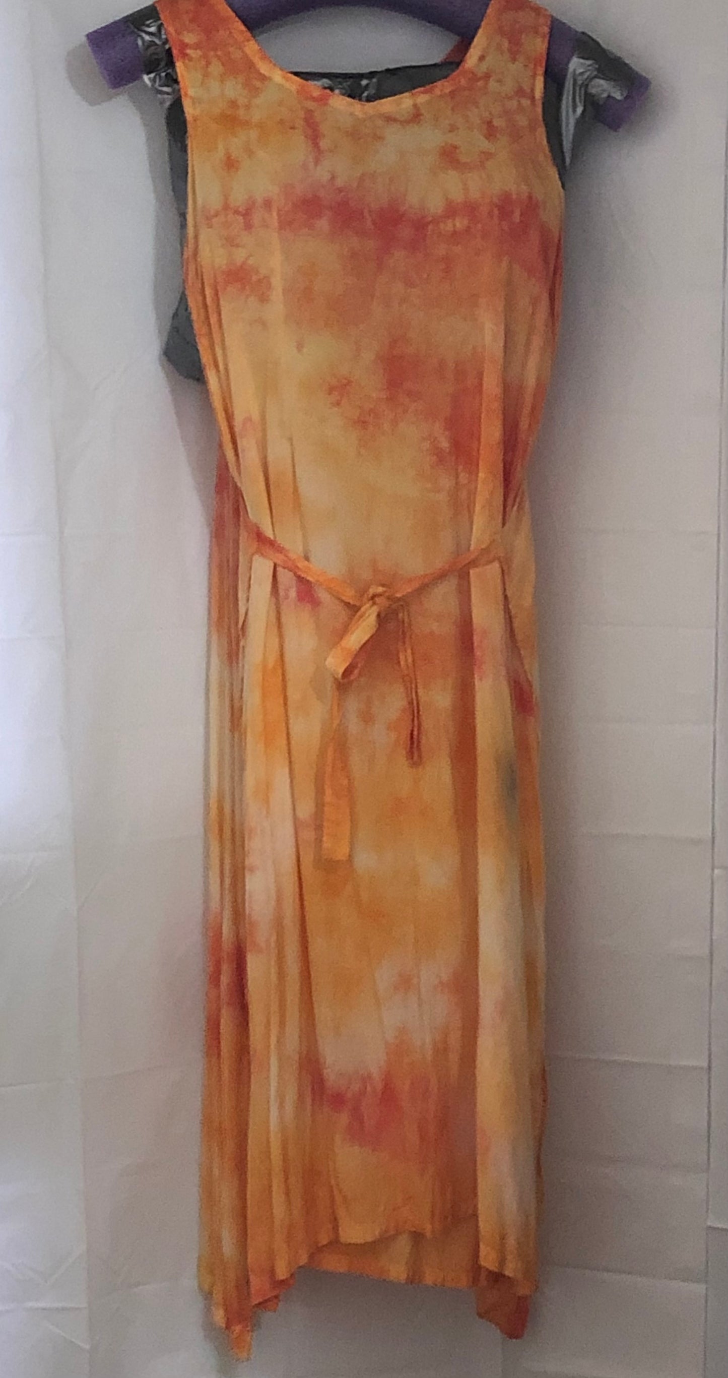 WRAP Tie Dyed! Dress 100% Rayon