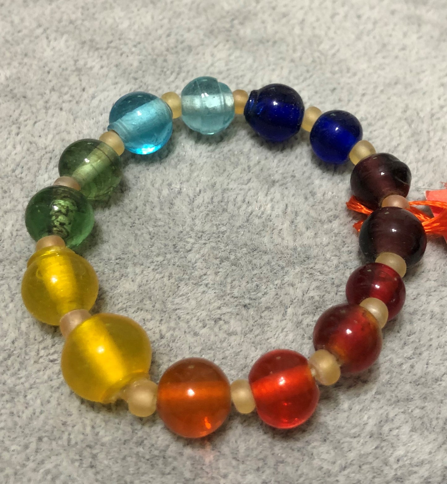 Chakra Beaded Bracelet 7”