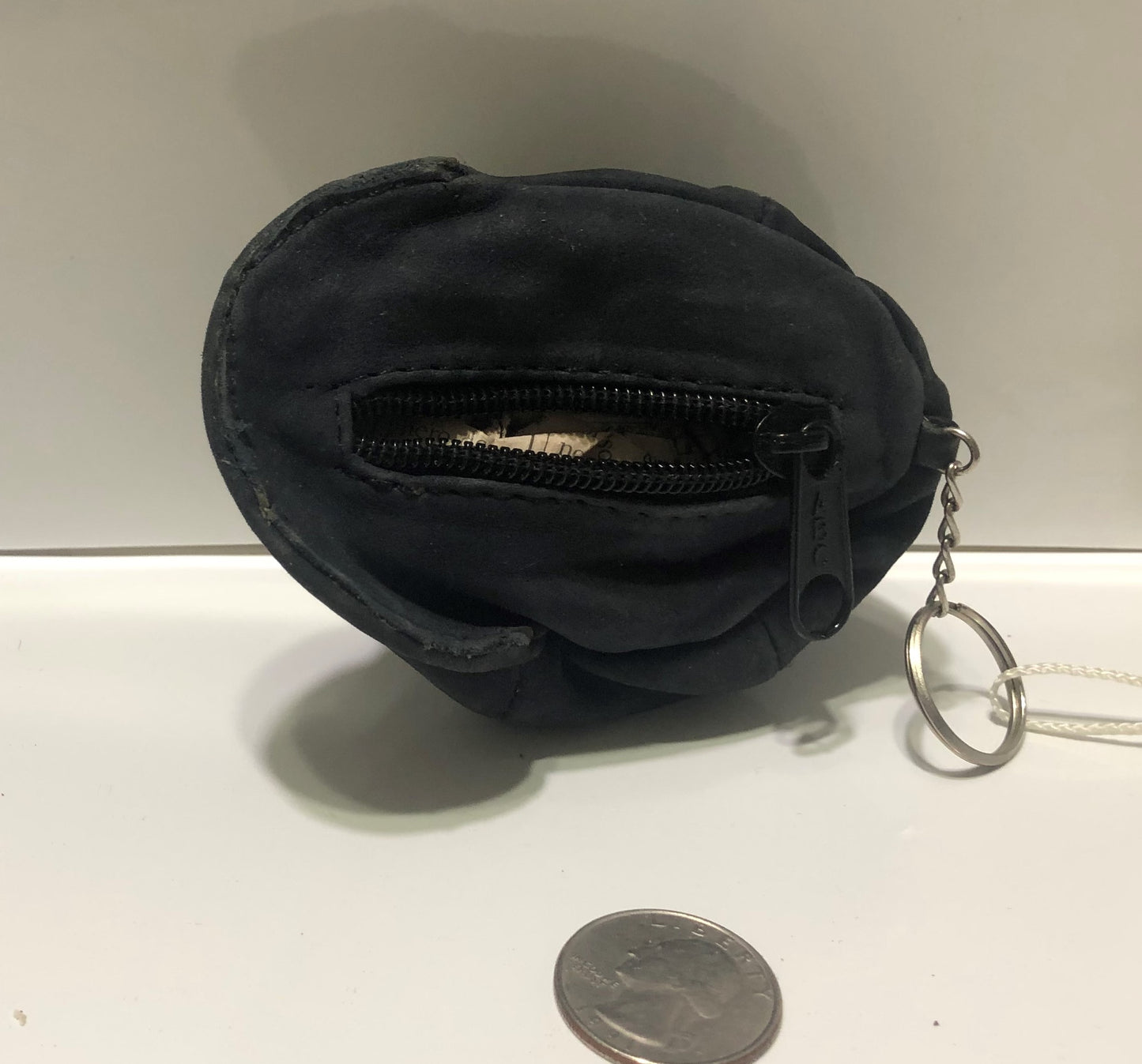 Genuine Leather Coin Purse - Handmade - Miniature Ball Cap