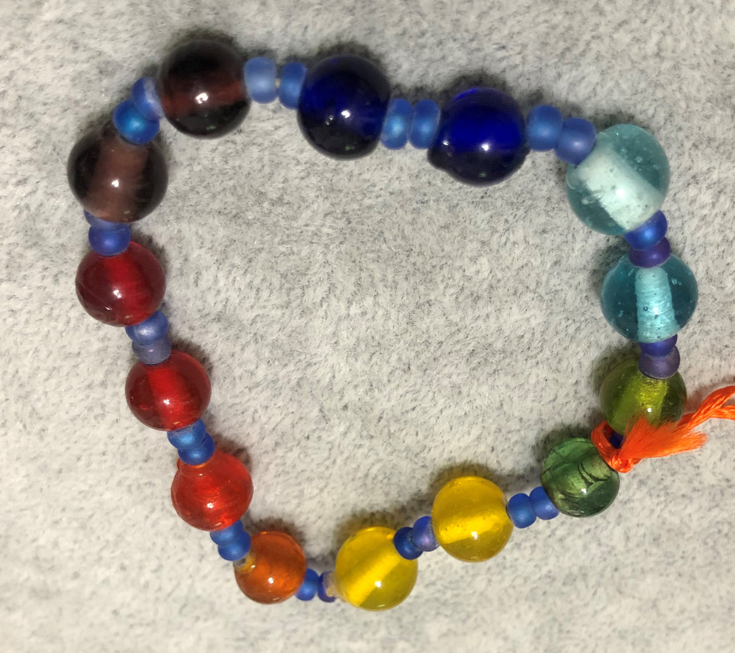 Chakra Beaded Bracelet 7”