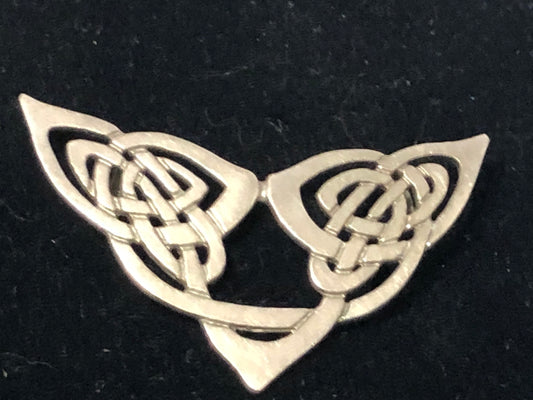 Silver Celtic knots Lapel, Hat, Jacket pin