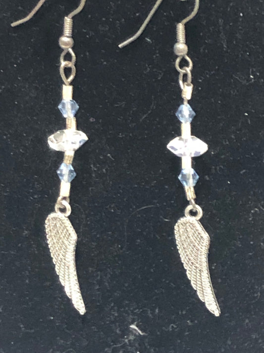 Silver and Beaded Earrings