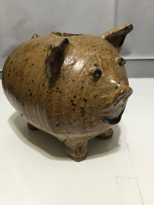 Ceramic Piggy Bank Speckled